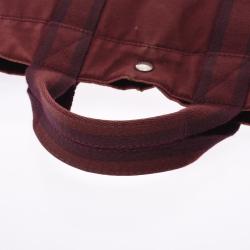 Pre Owned Hermes Brown Canvas Fourre Tout Bag