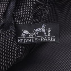 Pre Owned Hermes Grey Canvas Herline GM Bag