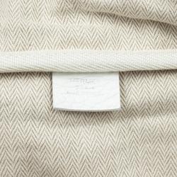 Pre Owned Hermes White Leather Victoria Elan Bag 