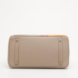 Hermes Tri-Color Casaque Leather Birkin Bag