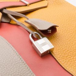 Hermes Tri-Color Casaque Leather Birkin Bag
