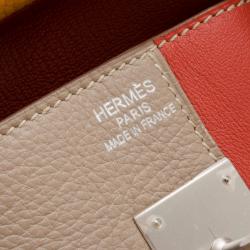 Hermes Tri-Color Casaque Leather Birkin Bag