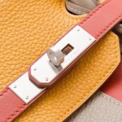 Hermes Tri-Color Casaque Leather Birkin Bag