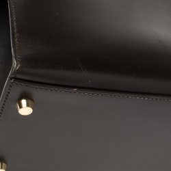 Pre Owned Hermes Cacao Box Calf Leather Gold Hardware Kelly Sellier 35 Bag