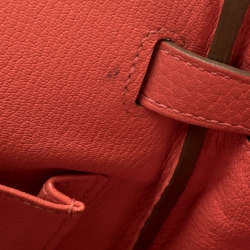 Hermes Rose Jaipur Clemence Leather Gold Hardware Kelly Retourne 32 Bag