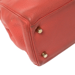 Hermes Rose Jaipur Clemence Leather Gold Hardware Kelly Retourne 32 Bag