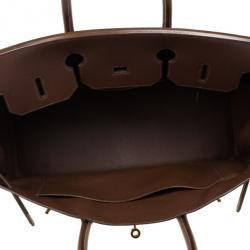 Hermes Brown Couchevel Birkin 35