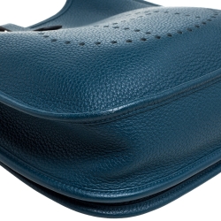 Pre Owned Hermes Collert Taurillon Clemence Leather Evelyne III PM Bag