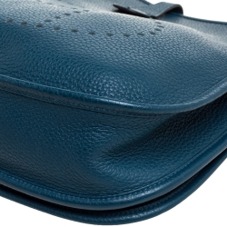 Pre Owned Hermes Collert Taurillon Clemence Leather Evelyne III PM Bag