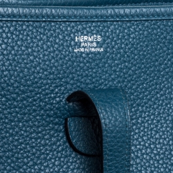 Pre Owned Hermes Collert Taurillon Clemence Leather Evelyne III PM Bag