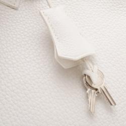 Hermes White Clemence Birkin 30