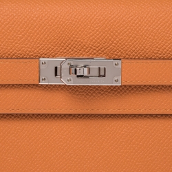 Hermes Feu Epsom Leather Kelly Wallet 