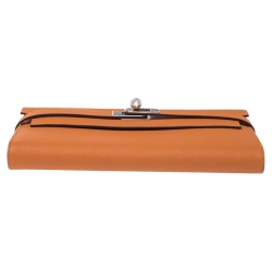 Hermes Feu Epsom Leather Kelly Wallet 