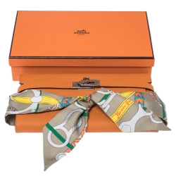 Hermes Feu Epsom Leather Kelly Wallet 