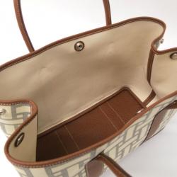 مملوكة مسبقًا Hermes Ivory and Brown Garden Party Tote