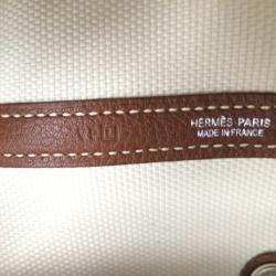 مملوكة مسبقًا Hermes Ivory and Brown Garden Party Tote