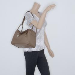 مملوك ة مسبقًا Hermes Grey Leather Lindy Shoulder Bag 30 CM