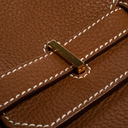 Hermes Brown Togo Leather Gold Hardware Birkin 35 Bag