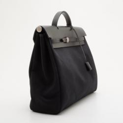 Pre Owned  Hermes Black Convertible Herbag Satchel