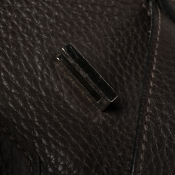 Hermes Macassar Clemence Leather Palladium Hardware Birkin 35 Bag