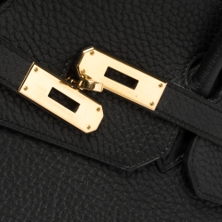 مملوكة مسبقًا حقيبة هيرمس بيركين إكسسوار ذهبي جلد توغو إيتوب رصاصية كافيه 40