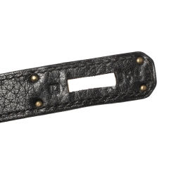 مملوكة مسبقًا حقيبة هيرمس بيركين إكسسوار ذهبي جلد توغو إيتوب رصاصية كافيه 40