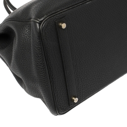 مملوكة مسبقًا حقيبة هيرمس بيركين إكسسوار ذهبي جلد توغو إيتوب رصاصية كافيه 40