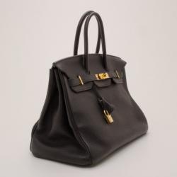 Hermes Black Togo Birkin 35 Gold Hardware