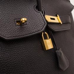 Hermes Black Togo Birkin 35 Gold Hardware