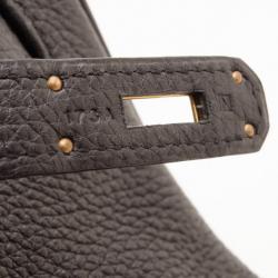 Hermes Black Togo Birkin 35 Gold Hardware