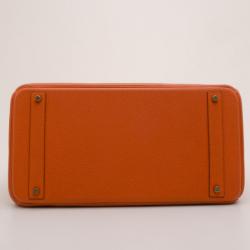 مملوكة مسبقًا Hermes Orange Togo Leather Birkin 40
