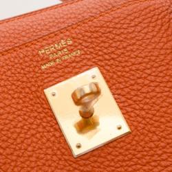 مملوكة مسبقًا Hermes Orange Togo Leather Birkin 40