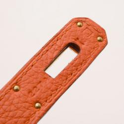 مملوكة مسبقًا Hermes Orange Togo Leather Birkin 40
