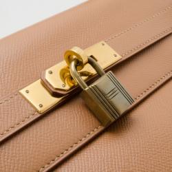 Hermes Gold Epsom Leather Kelly 35cm