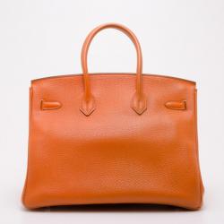 Pre Owned Hermes Orange Birkin 35