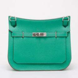 Hermes Menthe Taurillon Leather Sac Jypsiere Messenger Bag