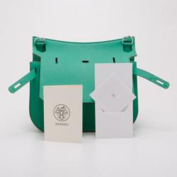 Hermes Menthe Taurillon Leather Sac Jypsiere Messenger Bag
