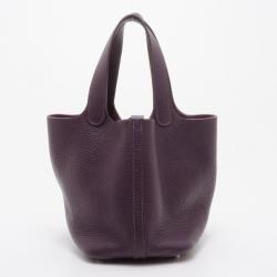 مملوكة مسبقًا Hermes Ultraviolet Picotin PM