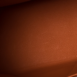 Hermes Orange Clemence Leather Palladium Hardware Kelly Retourne 40 Bag