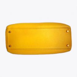 Hermes Kelly 32 Taurillon Clemence in Yellow