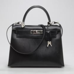Pre Owned Hermes Kelly Sellier 28 in Box Calf