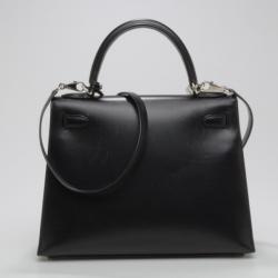Pre Owned Hermes Kelly Sellier 28 in Box Calf
