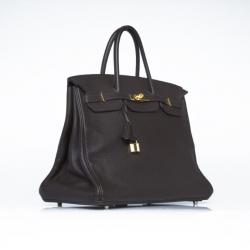 Hermes Birkin 40 Chocolate Brown Togo