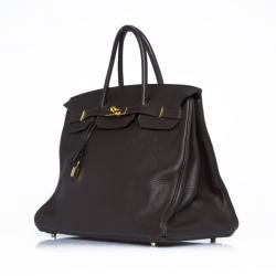 Hermes Birkin 40 Chocolate Brown Togo