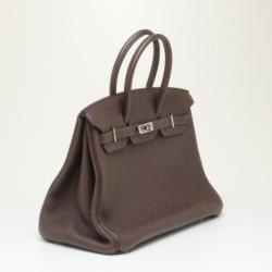 مملوكة مسبقًا Hermes Birkin 35 Togo Chocolate Brown