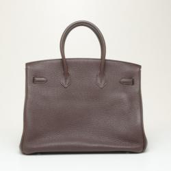 مملوكة مسبقًا Hermes Birkin 35 Togo Chocolate Brown