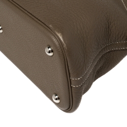 Pre Owned Hermes Taupe Grey Taurillon Clemence Leather Bolide 31 Bag