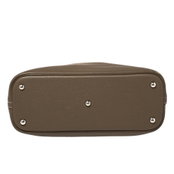 Pre Owned Hermes Taupe Grey Taurillon Clemence Leather Bolide 31 Bag