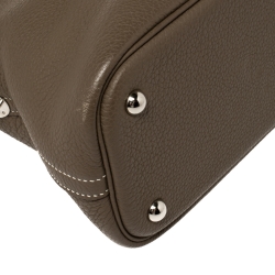 Pre Owned Hermes Taupe Grey Taurillon Clemence Leather Bolide 31 Bag