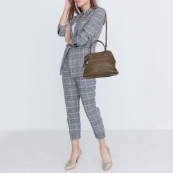 Pre Owned Hermes Taupe Grey Taurillon Clemence Leather Bolide 31 Bag